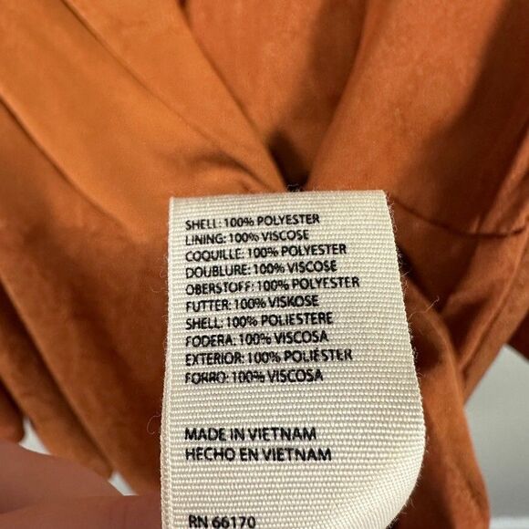 Free People Simone Notch Lapel Cinnabar Mini Dress Size Medium  Brown - Picture 4 of 6